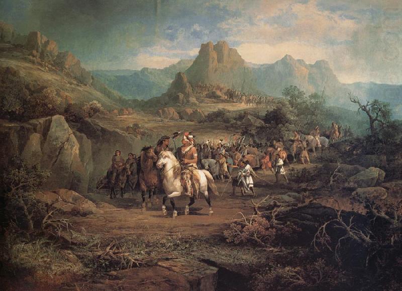 John Mix Stanley On the Trail china oil painting image